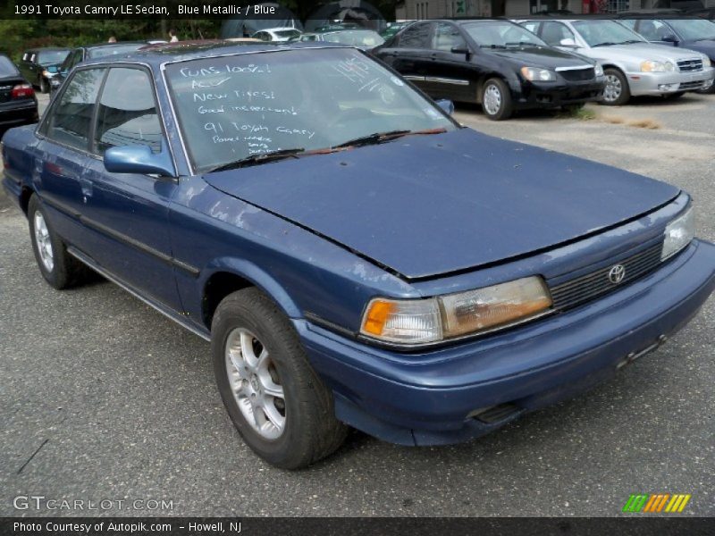 Blue Metallic / Blue 1991 Toyota Camry LE Sedan