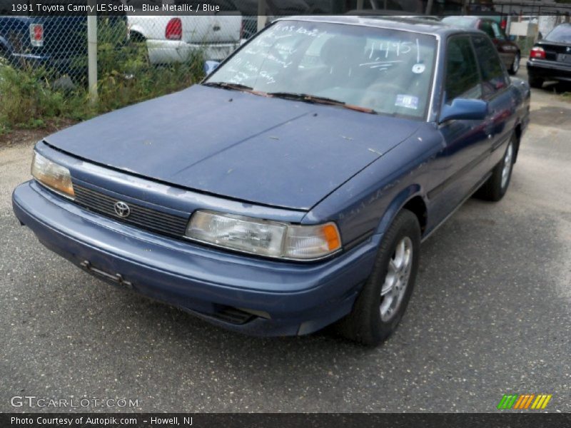Blue Metallic / Blue 1991 Toyota Camry LE Sedan