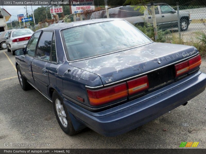 Blue Metallic / Blue 1991 Toyota Camry LE Sedan