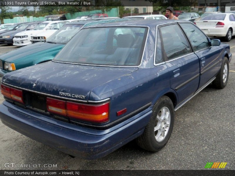 Blue Metallic / Blue 1991 Toyota Camry LE Sedan