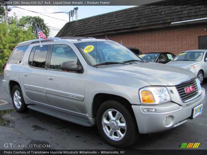 Liquid Silver Metallic / Medium Pewter 2004 GMC Envoy XUV SLT 4x4