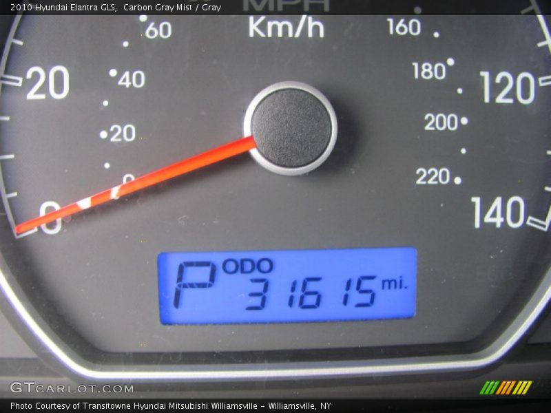 Carbon Gray Mist / Gray 2010 Hyundai Elantra GLS