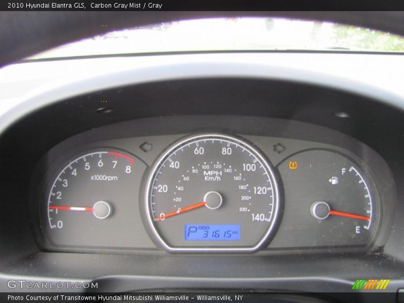 Carbon Gray Mist / Gray 2010 Hyundai Elantra GLS