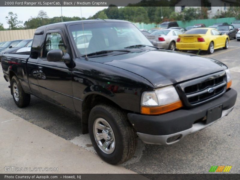 Black / Medium Graphite 2000 Ford Ranger XL SuperCab