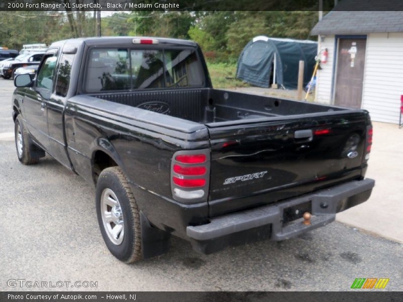 Black / Medium Graphite 2000 Ford Ranger XL SuperCab