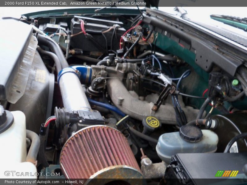 Amazon Green Metallic / Medium Graphite 2000 Ford F150 XL Extended Cab