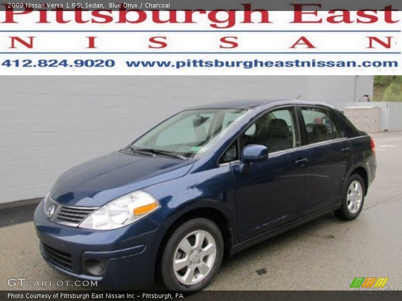 Blue Onyx / Charcoal 2009 Nissan Versa 1.8 SL Sedan