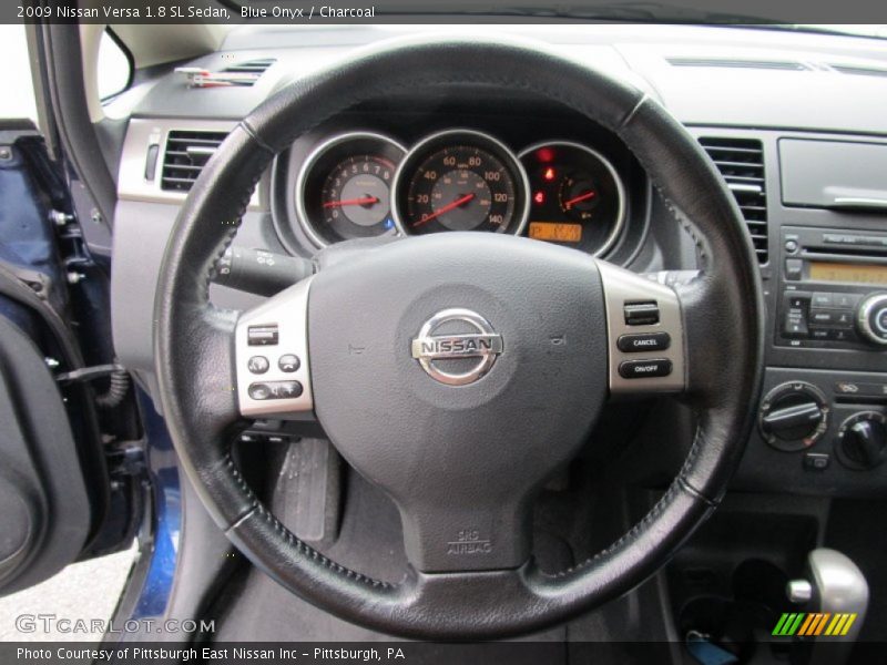 Blue Onyx / Charcoal 2009 Nissan Versa 1.8 SL Sedan