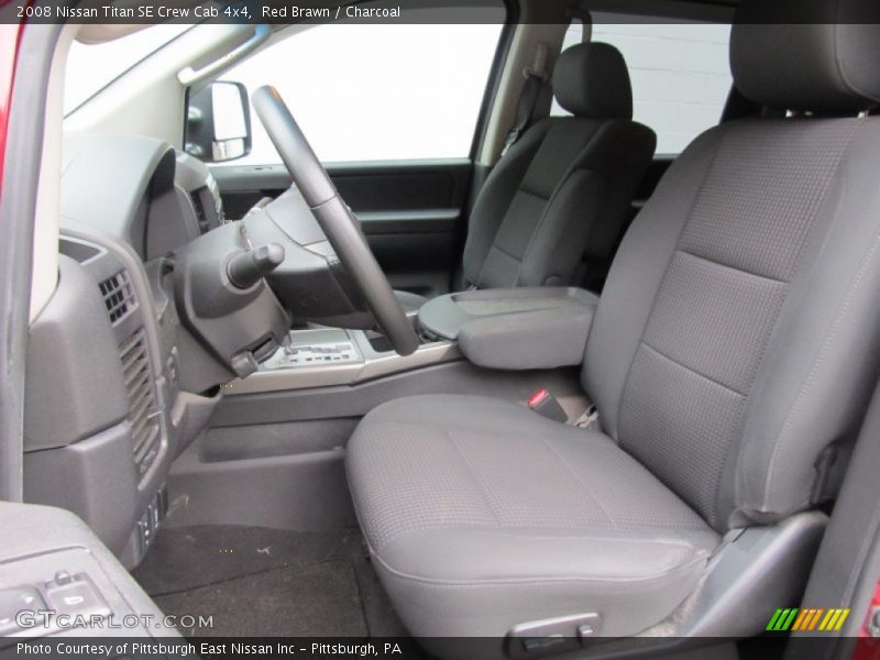 2008 Titan SE Crew Cab 4x4 Charcoal Interior