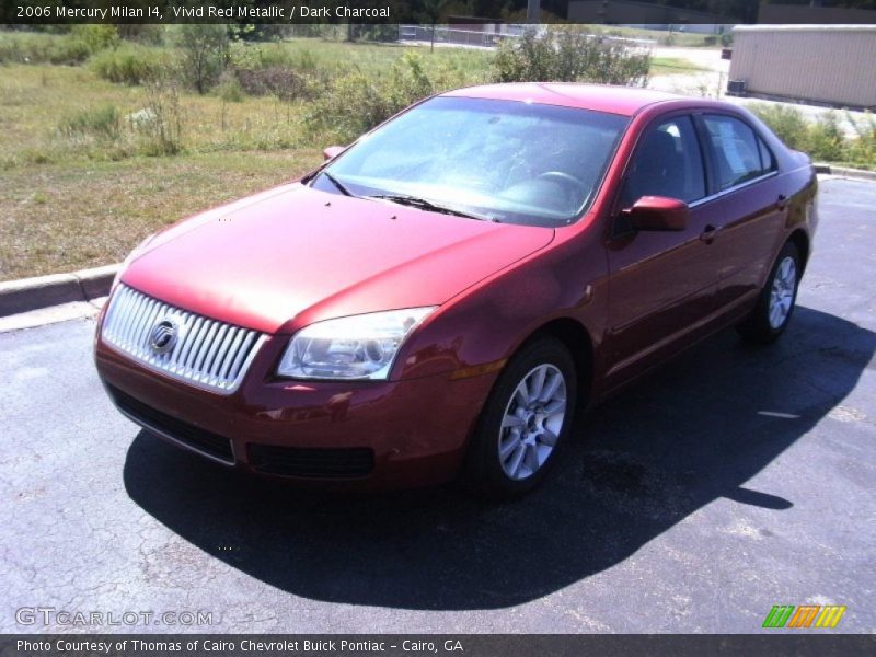 Vivid Red Metallic / Dark Charcoal 2006 Mercury Milan I4