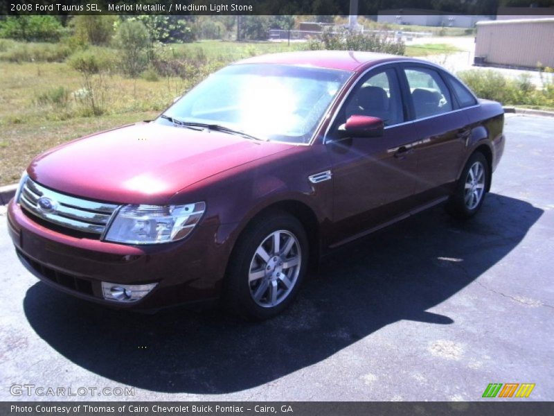Merlot Metallic / Medium Light Stone 2008 Ford Taurus SEL
