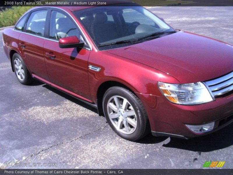 Merlot Metallic / Medium Light Stone 2008 Ford Taurus SEL
