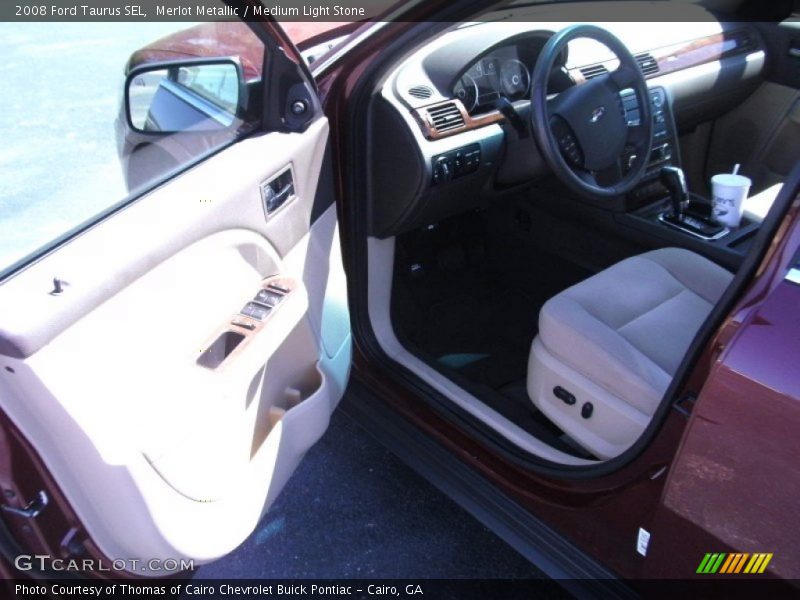 Merlot Metallic / Medium Light Stone 2008 Ford Taurus SEL