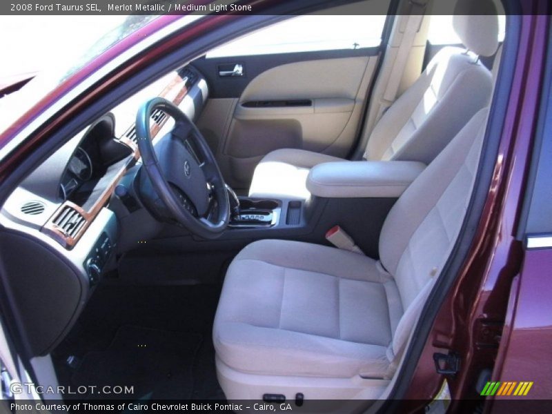 Merlot Metallic / Medium Light Stone 2008 Ford Taurus SEL