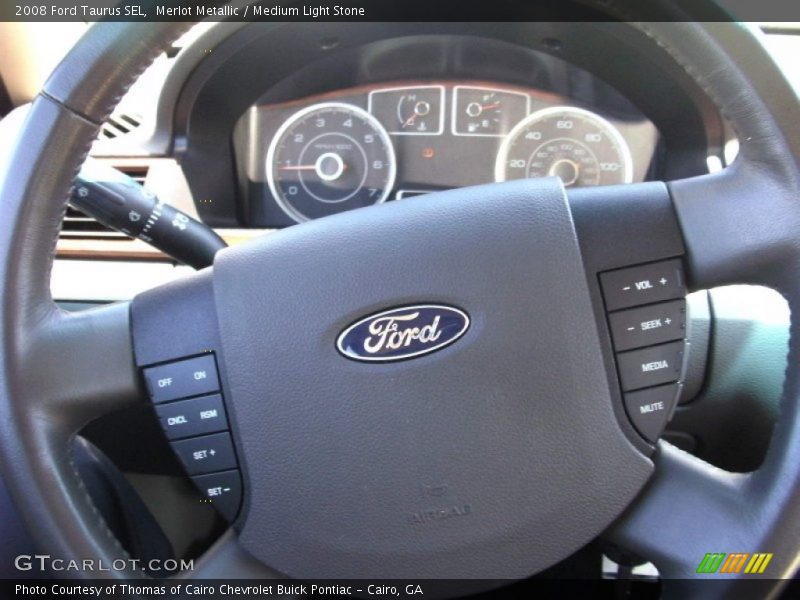 Merlot Metallic / Medium Light Stone 2008 Ford Taurus SEL
