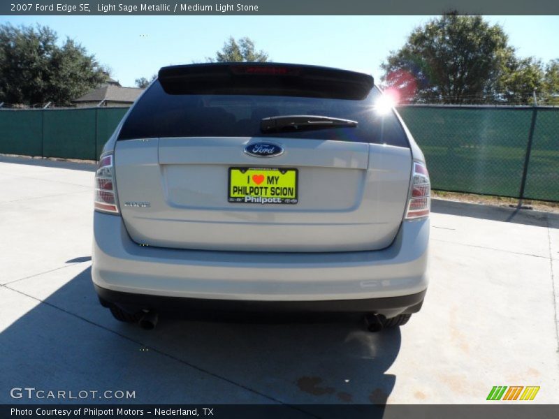 Light Sage Metallic / Medium Light Stone 2007 Ford Edge SE