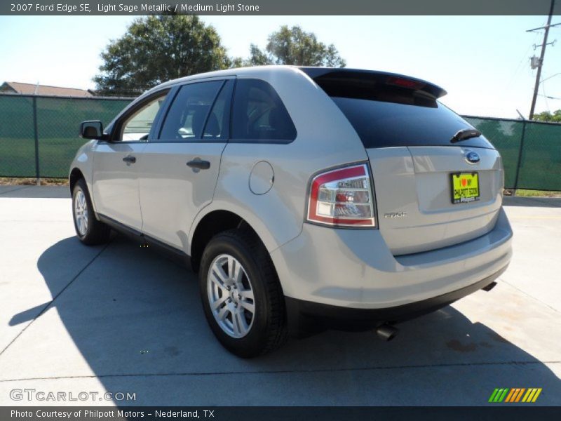 Light Sage Metallic / Medium Light Stone 2007 Ford Edge SE