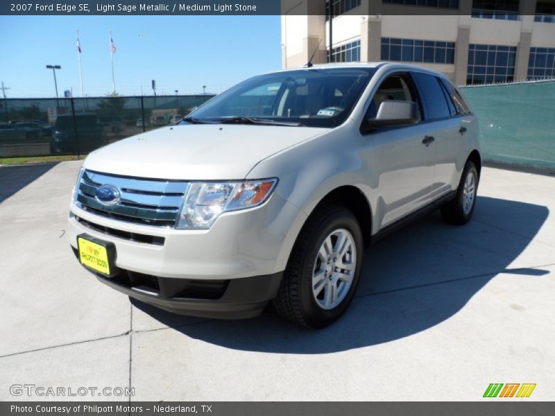 Light Sage Metallic / Medium Light Stone 2007 Ford Edge SE