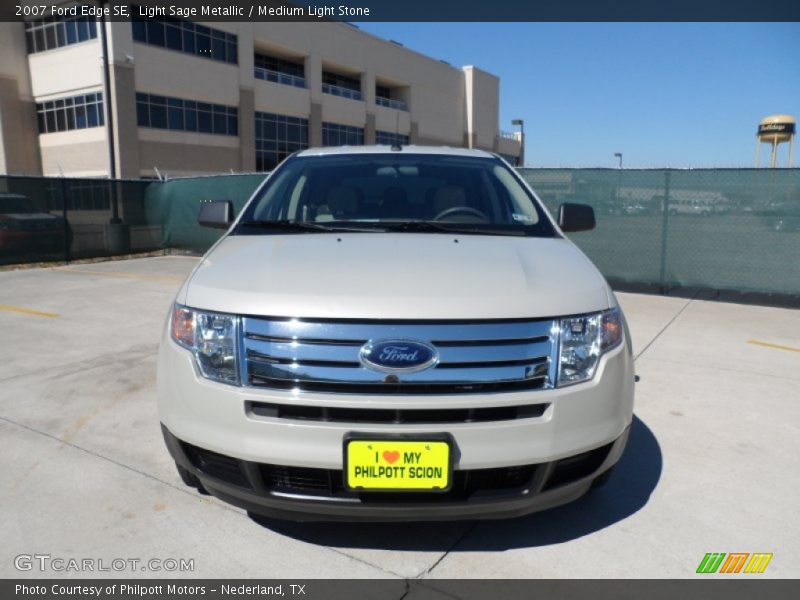 Light Sage Metallic / Medium Light Stone 2007 Ford Edge SE