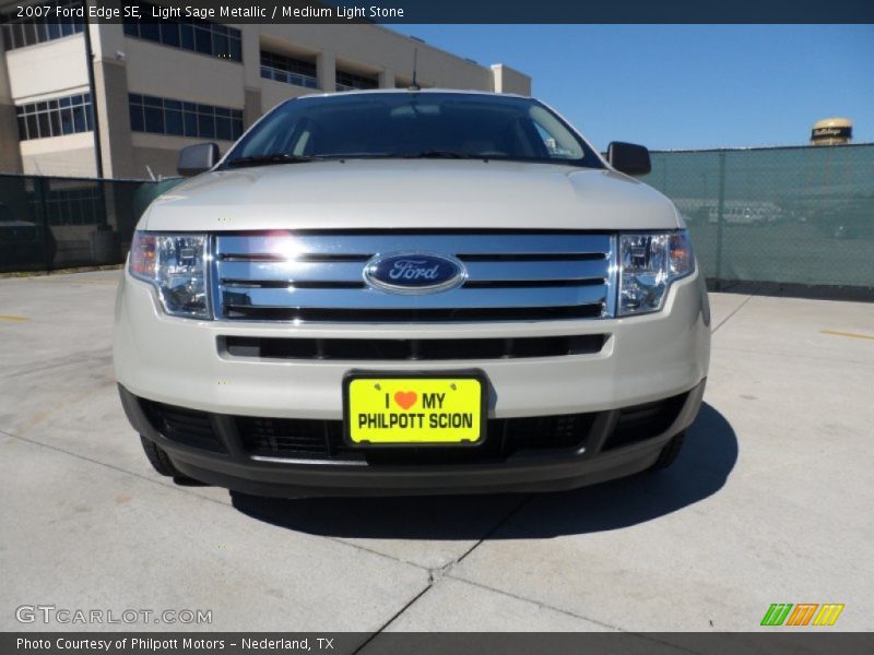 Light Sage Metallic / Medium Light Stone 2007 Ford Edge SE