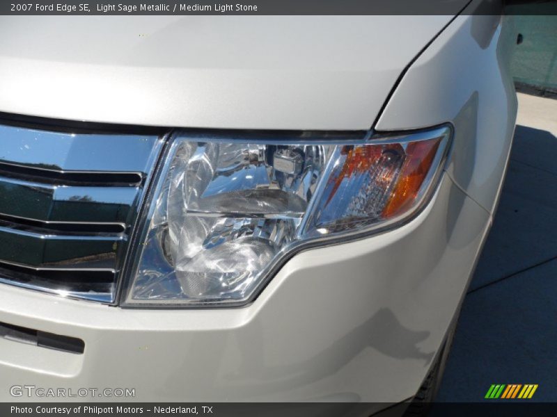 Light Sage Metallic / Medium Light Stone 2007 Ford Edge SE