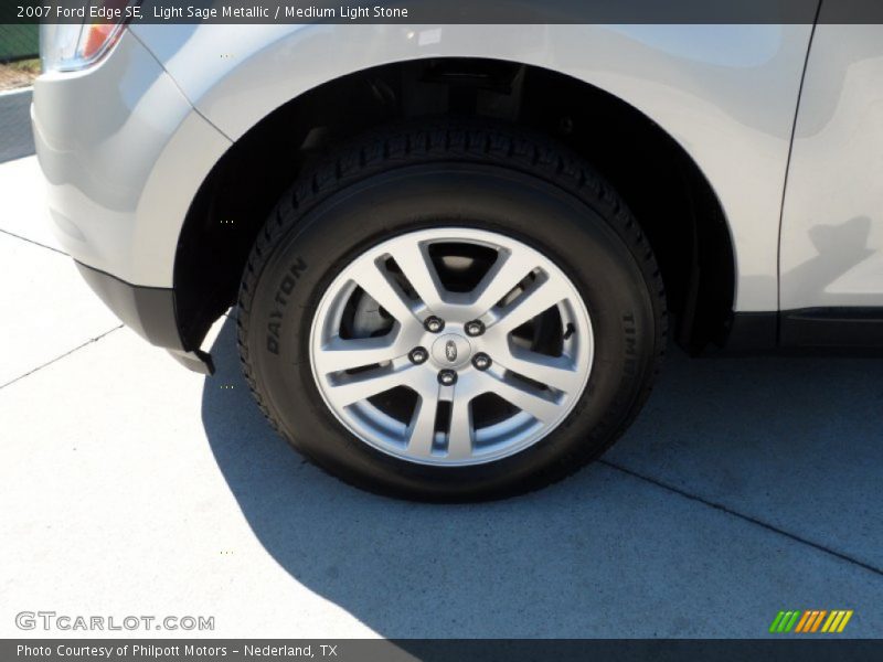 Light Sage Metallic / Medium Light Stone 2007 Ford Edge SE