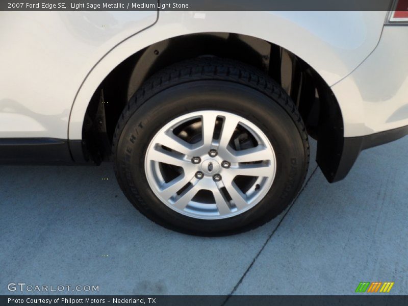 Light Sage Metallic / Medium Light Stone 2007 Ford Edge SE