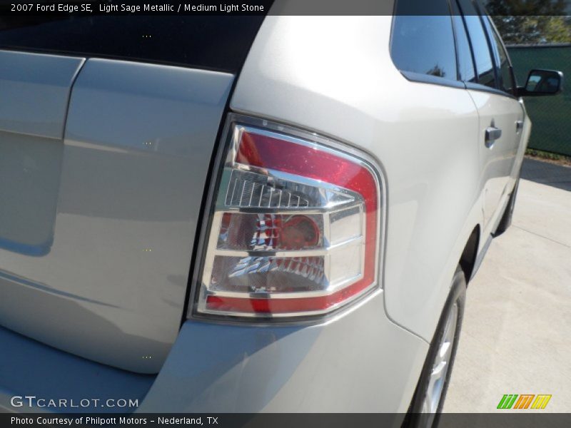 Light Sage Metallic / Medium Light Stone 2007 Ford Edge SE