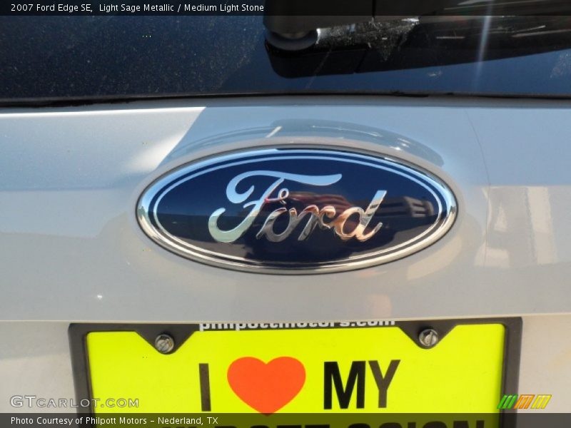 Light Sage Metallic / Medium Light Stone 2007 Ford Edge SE