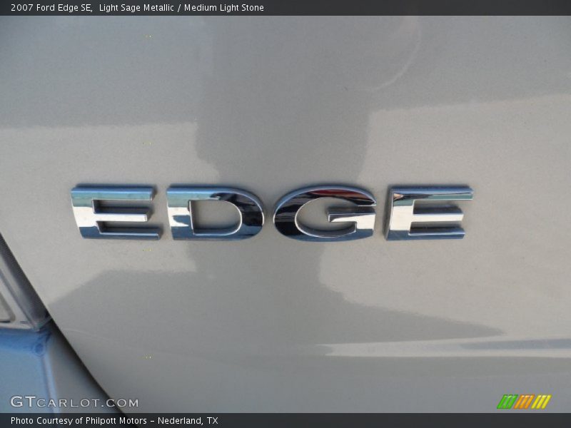 Light Sage Metallic / Medium Light Stone 2007 Ford Edge SE