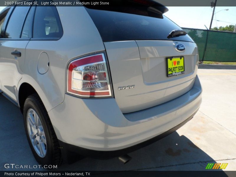 Light Sage Metallic / Medium Light Stone 2007 Ford Edge SE
