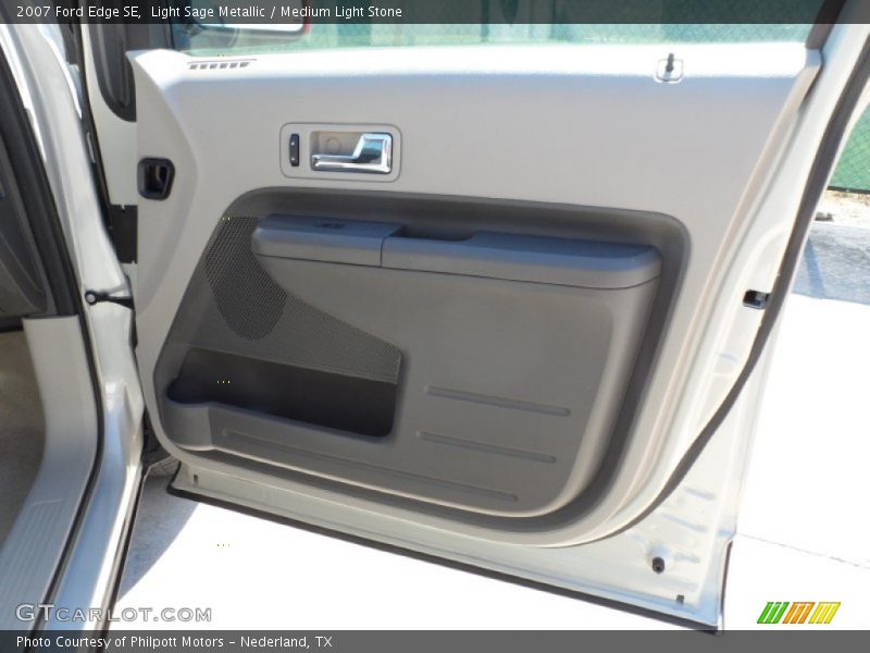 Light Sage Metallic / Medium Light Stone 2007 Ford Edge SE