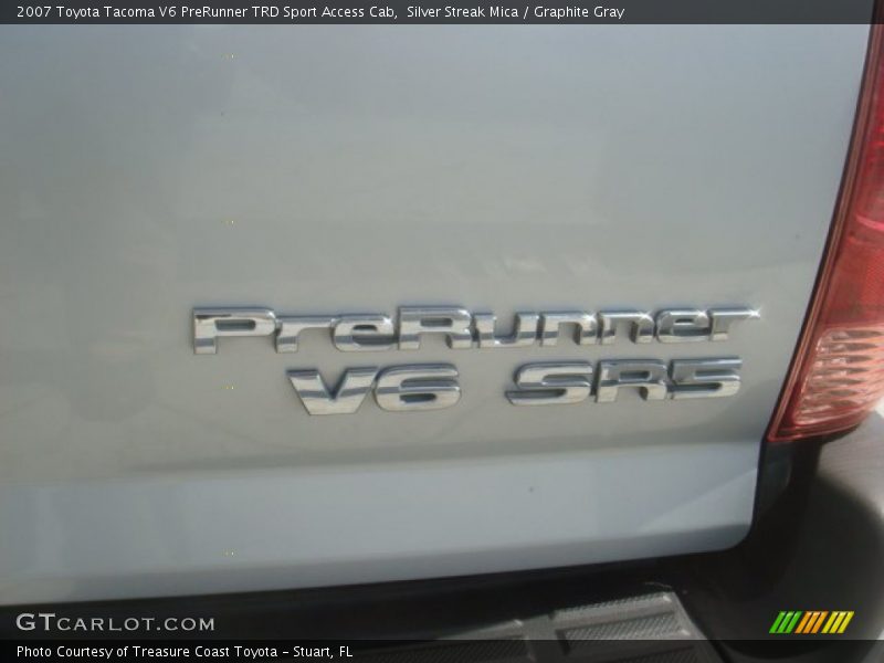 Silver Streak Mica / Graphite Gray 2007 Toyota Tacoma V6 PreRunner TRD Sport Access Cab