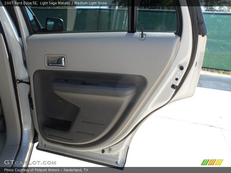 Light Sage Metallic / Medium Light Stone 2007 Ford Edge SE
