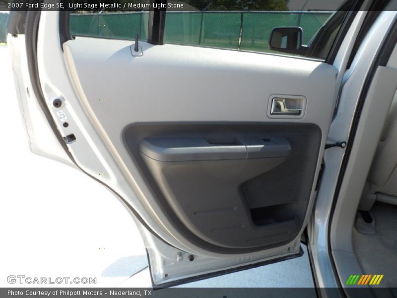 Light Sage Metallic / Medium Light Stone 2007 Ford Edge SE