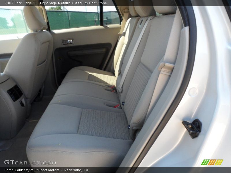 Light Sage Metallic / Medium Light Stone 2007 Ford Edge SE