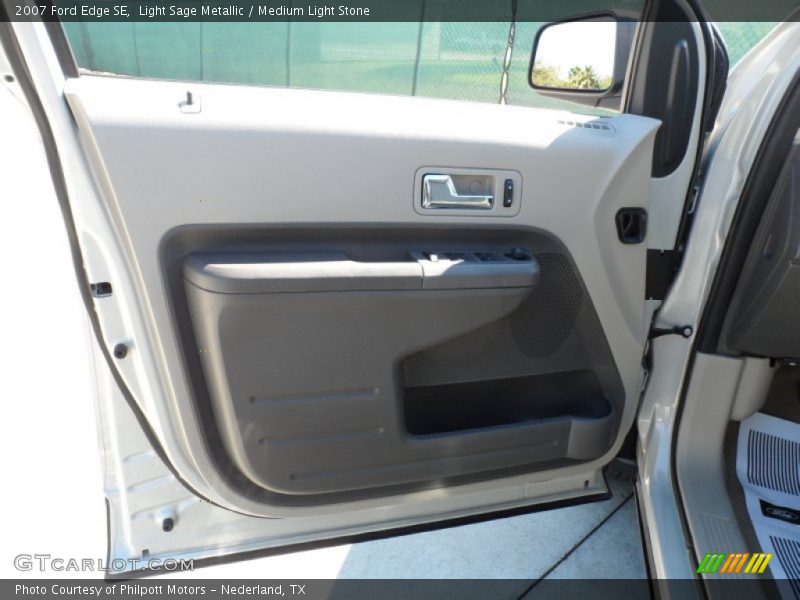 Light Sage Metallic / Medium Light Stone 2007 Ford Edge SE