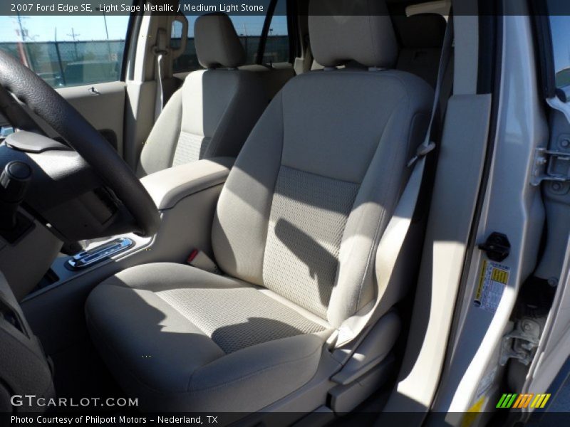 Light Sage Metallic / Medium Light Stone 2007 Ford Edge SE