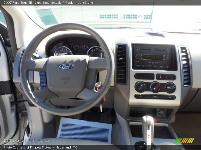 Light Sage Metallic / Medium Light Stone 2007 Ford Edge SE