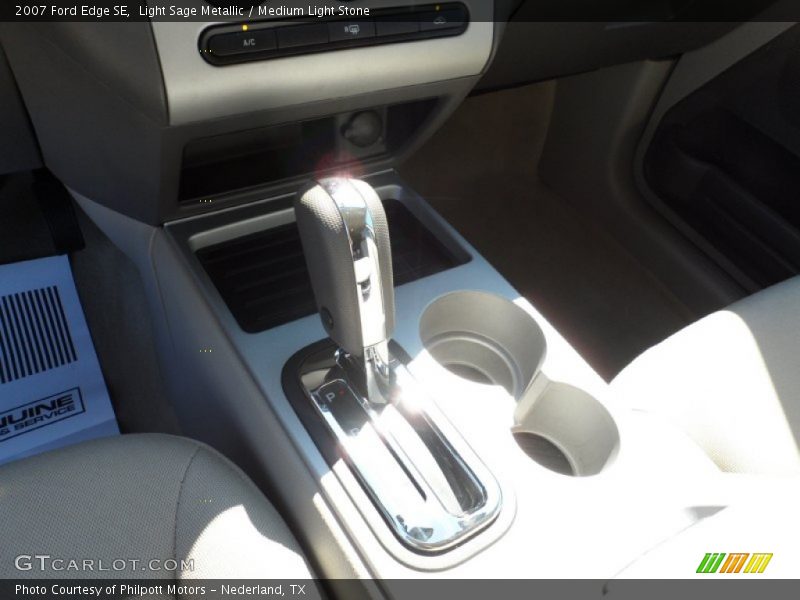 Light Sage Metallic / Medium Light Stone 2007 Ford Edge SE