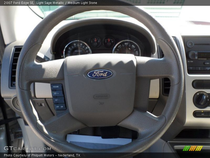 Light Sage Metallic / Medium Light Stone 2007 Ford Edge SE
