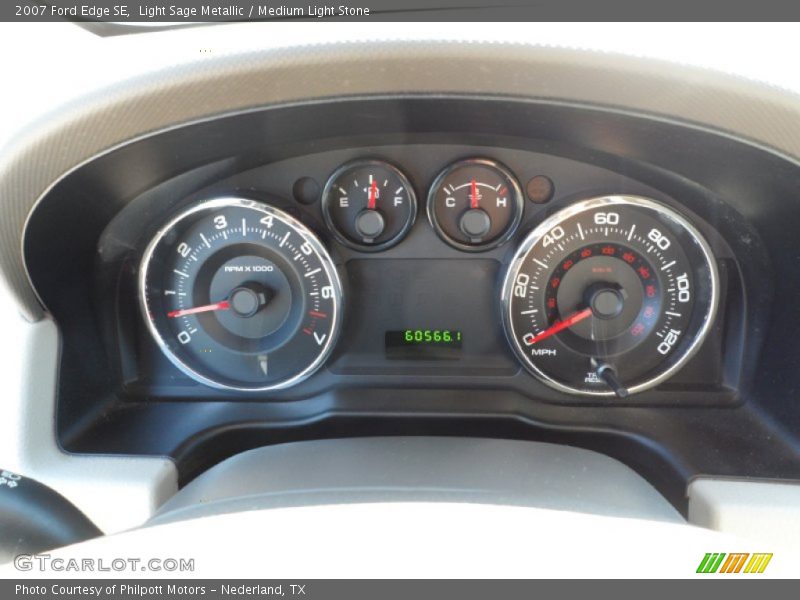 Light Sage Metallic / Medium Light Stone 2007 Ford Edge SE