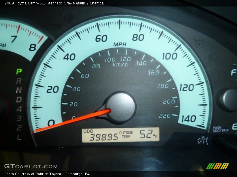 Magnetic Gray Metallic / Charcoal 2009 Toyota Camry SE