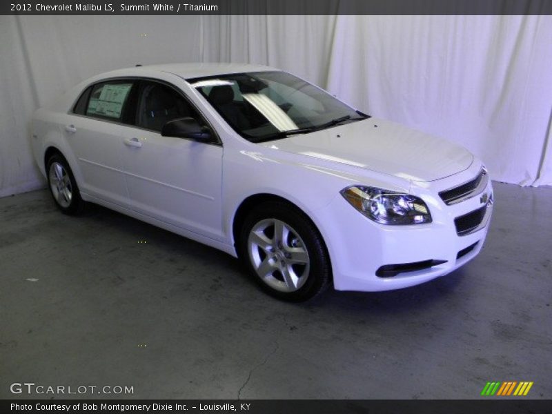 Summit White / Titanium 2012 Chevrolet Malibu LS