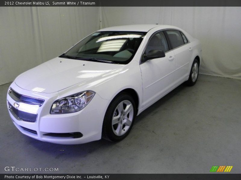 Summit White / Titanium 2012 Chevrolet Malibu LS