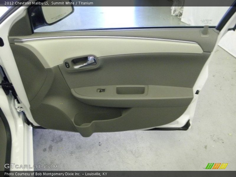 Summit White / Titanium 2012 Chevrolet Malibu LS