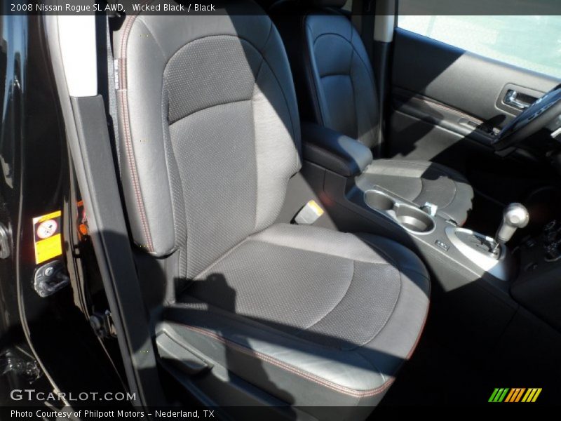 Wicked Black / Black 2008 Nissan Rogue SL AWD