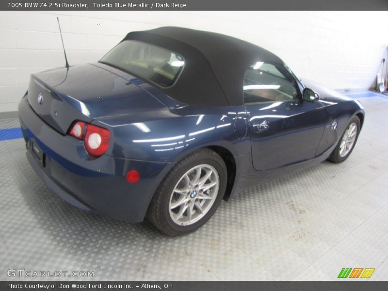 Toledo Blue Metallic / Dark Beige 2005 BMW Z4 2.5i Roadster