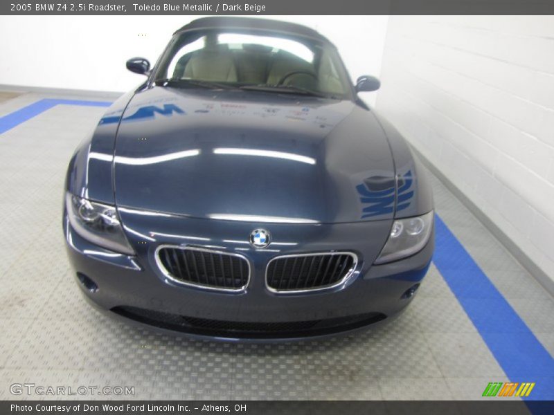 Toledo Blue Metallic / Dark Beige 2005 BMW Z4 2.5i Roadster