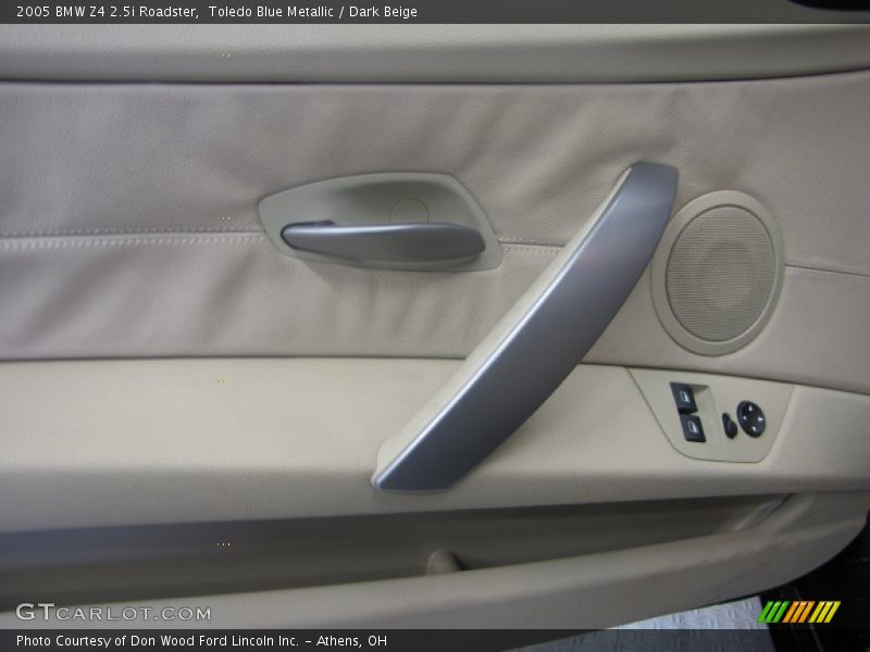 Toledo Blue Metallic / Dark Beige 2005 BMW Z4 2.5i Roadster